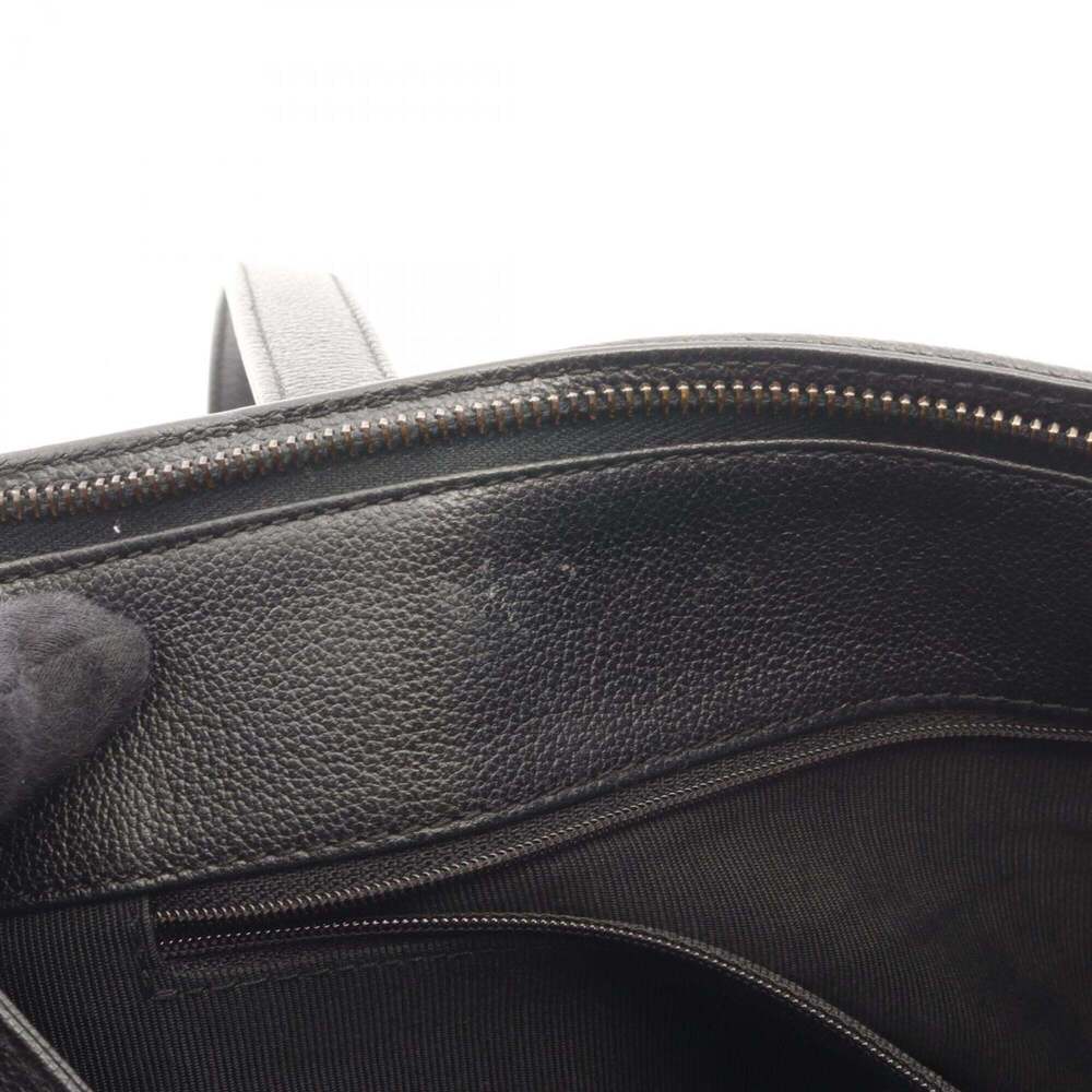CHANEL Black Leather Logo Tote Bag - Picture 11 of 11